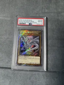 Yu-Gi-Oh Blue-Eyes White Dragon 2025 RA04-EN108 TCG PSA 8 NM-MT - Image 1
