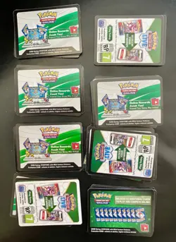 Lot of 79 Unused Pokemon Digital Code Cards - Various Series - Celebrations, etc - Image 1