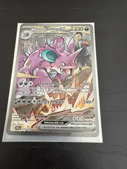 Team Rockets Nidoking EX 233/182 Sv10 Destined Rivals Pokemon Card NM - Image 1