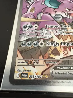 Team Rockets Nidoking EX 233/182 Sv10 Destined Rivals Pokemon Card NM - Image 3