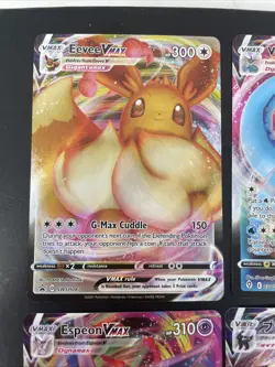 Eevee Line Eeveelutions Full Art Holo VMAX Pokemon Trading Card Lot - Image 2