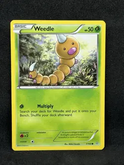 Weedle 1/160 - Common Pokemon XY Primal Clash Card HP - Image 1