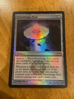 Knowledge Pool Mirrodin Besieged Foil MTG MP Magic Card - Image 1