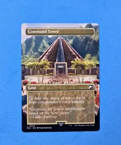 1x Command Tower Universes Beyond Jurassic World REX 2023 Mtg Magic Card Land 26 - Image 2