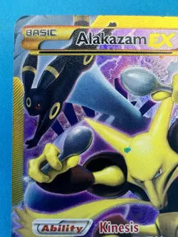 Pokemon Card Alakazam EX (Secret) 125/124 Fates Collide Holo - Image 3