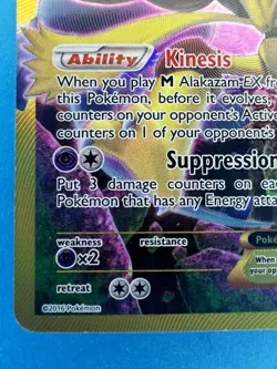 Pokemon Card Alakazam EX (Secret) 125/124 Fates Collide Holo - Image 4