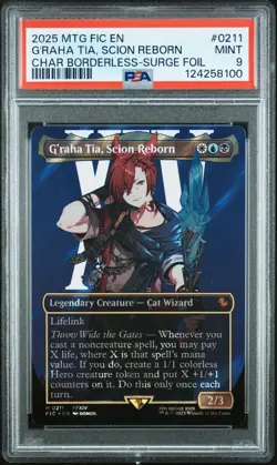 2025 MTG FINAL FANTASY COMMANDER #0211 G'RAHA TIA, SCION REBORN PSA 9 - Image 1