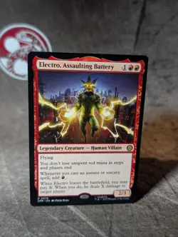 MTG, Electro, Assaulting Battery (#0076) Spider-Man,Non Foil, NM Rare - Image 1