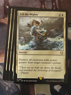 MTG l Fell the Mighty (x4 Playset) | (NM) Lord of the Rings Commander - Image 1
