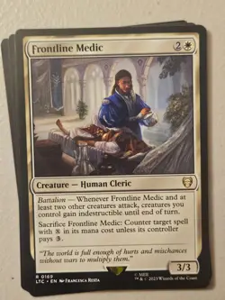 MTG | Frontline Medic (x4 Playset) | (NM) Lord of the Rings Commander - Image 1