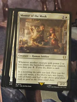 MTG l Mentor of the Meek (x4 Playset) | (NM) Lord of the Rings Commander - Image 1
