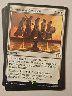 MTG | Increasing Devotion (x4 Playset) | (NM) Lord of the Rings Commander - Image 1