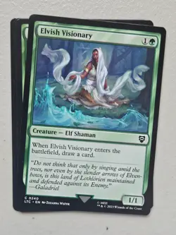 MTG l Elvish Visionary (x4 Playset) | (NM) Lord of the Rings Commander - Image 1