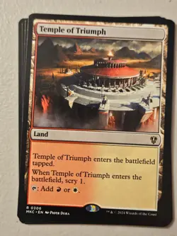 MTG | Temple of Triumph (x4 Playset) | (NM) Commander: Karlov Manor - Image 1
