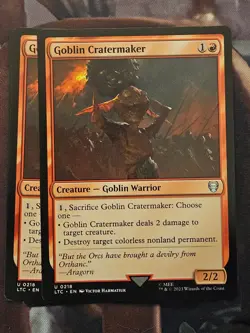 MTG l Goblin Cratermaker (x4 Playset) | (NM) Lord of the Rings Commander - Image 1