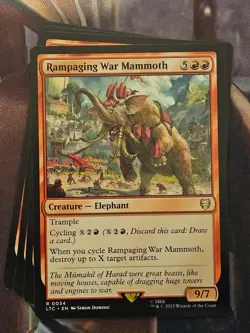 MTG l Rampaging War Mammoth (x4 Playset) | (NM) Lord of the Rings Commander - Image 1