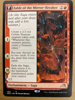 MTG 1x Fable of the Mirror-Breaker # 141 Kamigawa: Neon Dynasty Magic the x1 NM - Image 1