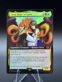 Yuna, Hope of Spira (Extended Art FOIL) Final Fantasy MTG 0517 NM/M - Image 1