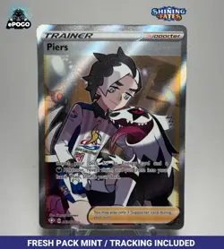Piers 069/072 Full Art Trainer Pokemon TCG Shining Fates Card MINT SHIPPED TODAY - Image 1