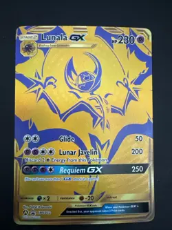 Pokemon TCG Lunala GX SM Black Star Promos SM103a Full Art Promo Hidden Fates - Image 1