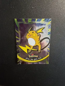 Carte Pokemon Raichu 26 Reverse Foil Serie 1 TOPPS Francais - Image 1