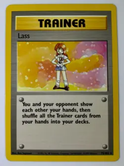 Lass 75/102 Base Set Regular NM - Pokemon Trainer - Image 1