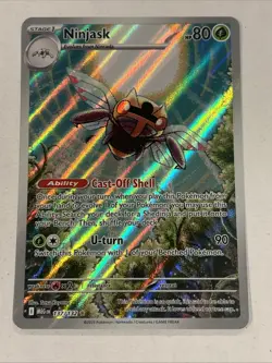 Ninjask 137/132 Pokemon TCG ME01: Mega Evolution Illustration Rare Holo English - Image 1