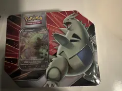 Pokemon TCG V Strikers Tin TYRANITAR V Full Plastic Seal NEW - Image 1
