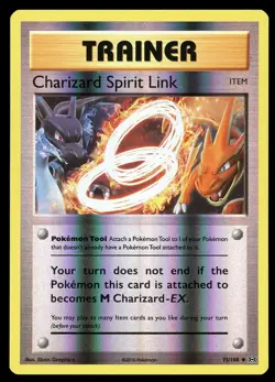 Charizard Spirit Link - Reverse Holo - 75/108 - XY Evolutions - MP Pokemon TCG - Image 1