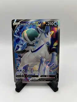 Pokemon Ice Rider Calyrex V 163/198 SWSH Chilling Reign Full Art holo NEAR MINT - Image 1