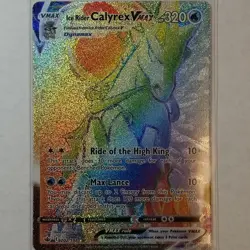 Pokemon TCG - Ice Rider Calyrex VMAX - 202/198 - Chilling Reign - NM Secret Rare - Image 1