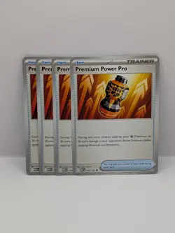 4 x Premium Power Pro - 124/132 Mega Evolution - NM - Playset - Pokemon TCG - Image 1