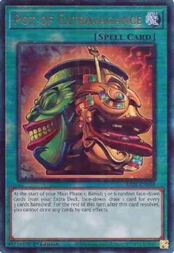 Yugioh! LP Pot of Extravagance - RA01-EN059 - Prismatic Ultimate Rare - 1st Edit - Image 1