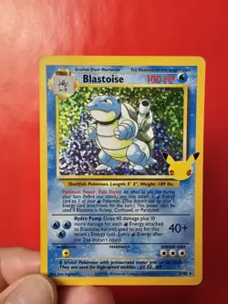 Pokemon TCG Card Blastoise 2/102 Celebrations 25th Anniversary Holo NM-M - Image 5