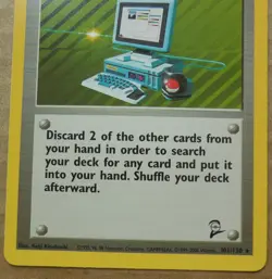 Computer Search 101/130 Rare Non-Holo Base 2 Set Pokemon Trainer Card NM - Image 3