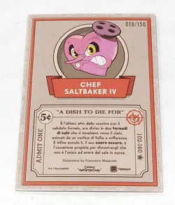 Cuphead Out Of The Cards Chef Saltbaker IV 102/160 Disco Holo 018/150 - Image 2