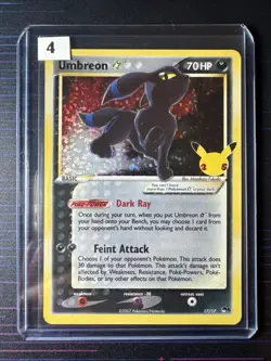 Umbreon Gold Star 17/17 Celebrations 25th Anniversary Pokemon Card TCG NM Lot:#4 - Image 1