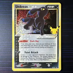 Umbreon Gold Star 17/17 Celebrations 25th Anniversary Pokemon Card TCG NM Lot:#4 - Image 2