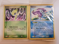 2 Pokemon promo cards Celebi and Suicune, portuguese, sealed, rare, movie - Image 1
