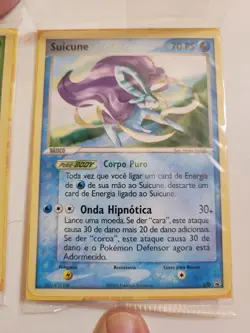 2 Pokemon promo cards Celebi and Suicune, portuguese, sealed, rare, movie - Image 3