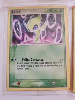 2 Pokemon promo cards Celebi and Suicune, portuguese, sealed, rare, movie - Image 4