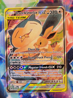 Eevee & Snorlax GX SM169 Sm Holo - Tag Team Promo Pokemon Card - Image 4