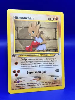 Pokemon Card Neo Destiny 1st Edition Hitmonchan 69/105 LP - Image 3