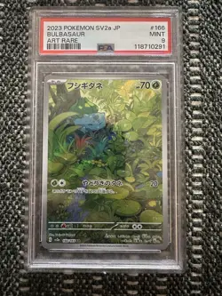 Bulbasaur 166/165 Sv2a: Pokemon Card 151 Holo (Japanese) PSA 9 - Image 1