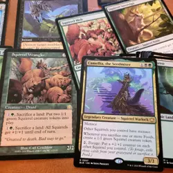 Custom Complete Commander Deck Magic MTG EDH 100 Cards= SQUIRRELS Tribal Guild - Image 1