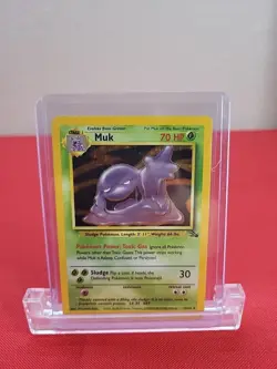 Muk 13/62 Fossil-Unlimited Edition Holo Pokemon Card NEAR MINT - Image 1