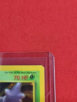 Muk 13/62 Fossil-Unlimited Edition Holo Pokemon Card NEAR MINT - Image 3