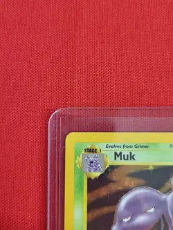 Muk 13/62 Fossil-Unlimited Edition Holo Pokemon Card NEAR MINT - Image 4