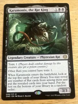 Karumonix, the Rat King R Phyrexia: All Will Be One 98 MTG - Image 1