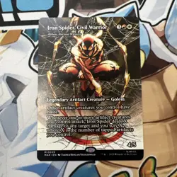 MTG Iron Spider, Civil Warrior BORDERLESS - NM - Marvel's Spider-Man MAR - Image 1